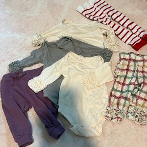 Ruffle Butts lot of onesies and pants